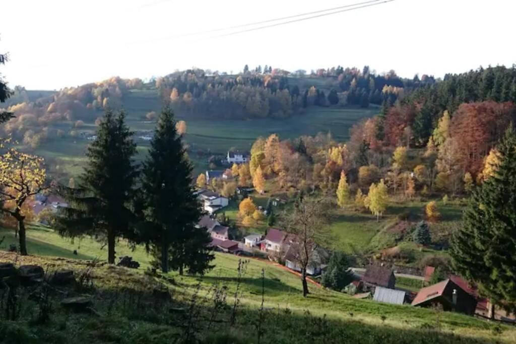Ruhiges Ferienhaus Am Waldrand Mit Sauna Und Kamin - Hellaberg II Langenbach  Exterior photo
